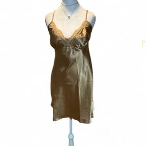 Delicates Gold Satin Chemise